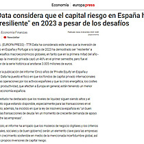 TTR Data considera que el capital riesgo en Espaa ha sido